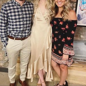 Altar’d State Beige Silk Dress